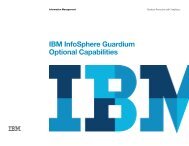 IBM InfoSphere Guardium Optional Capabilities - Ascent Technology