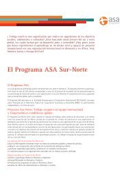 El Programa ASA Sur-Norte - ASA-Programm