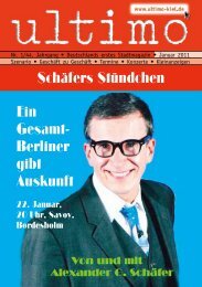 Ein Gesamt- Berliner gibt Auskunft Schäfers Stündchen - Ultimo-Kiel