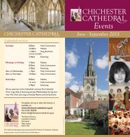 Events Leaflet June to September 2013 - Chichester Cathedral