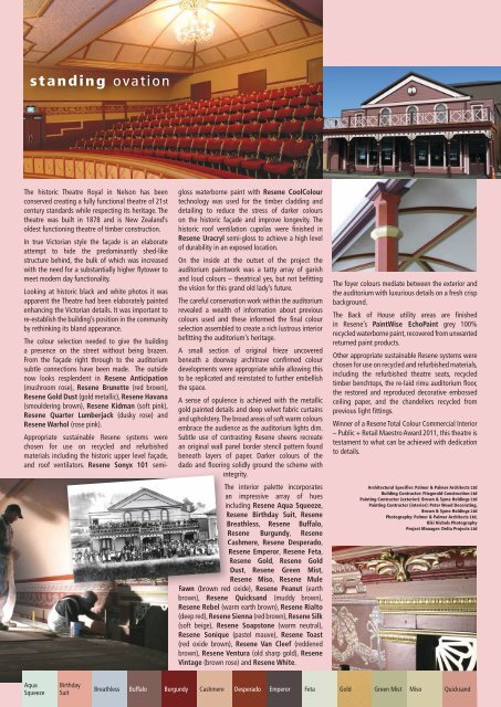 Resene Newsletter Issue 3 2011