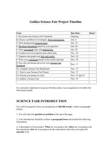 science fair introduction paper coursework sample science fair introduction paper open document below is an essay on science fair introduction from anti