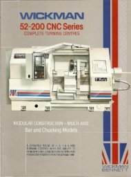 Wickman 52-200 Series - Exeter Machine Tools Limited