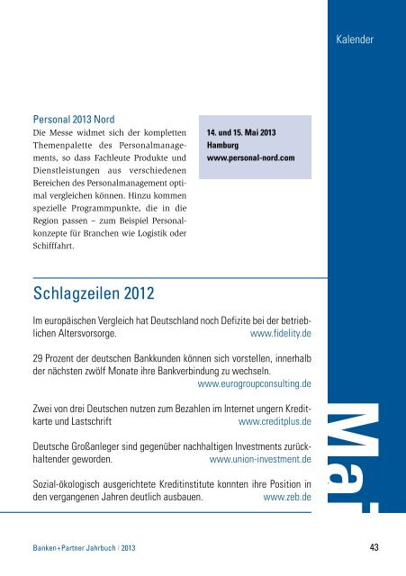 Jahrbuch2013 - Banken+Partner