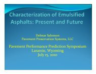 Characterization of Asphalt Emulsions: Present and Future