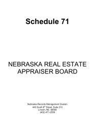 Real Estate Appraiser Board - Nebraska Secretary of State