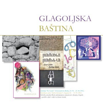 katalog glagoljska bastina.pdf - Å kola primijenjene umjetnosti i ...