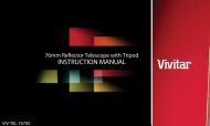 INSTRUCTION MANUAL - Vivitar
