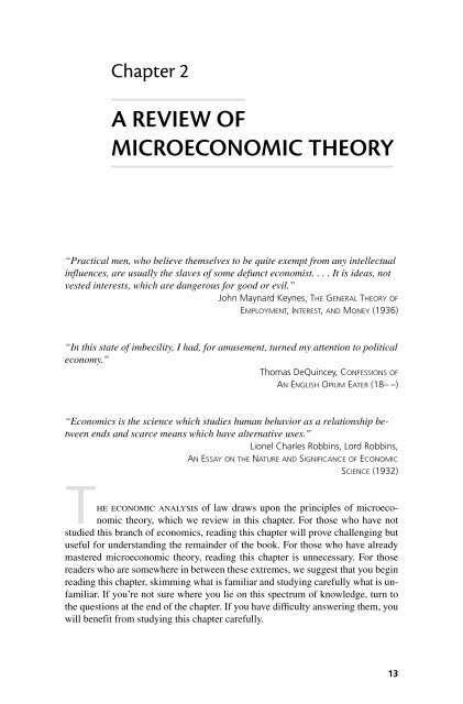 Cooter and ulen law and economics answers chapter 8