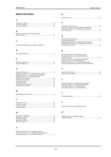 Lista de especies marinas de Canarias 2003. - Interreg Bionatura