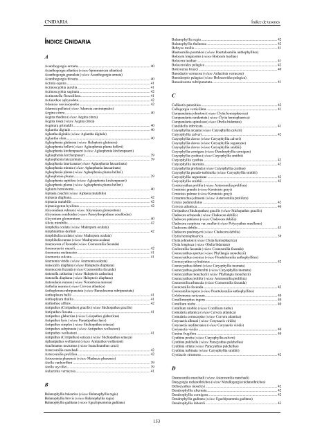 Lista de especies marinas de Canarias 2003. - Interreg Bionatura