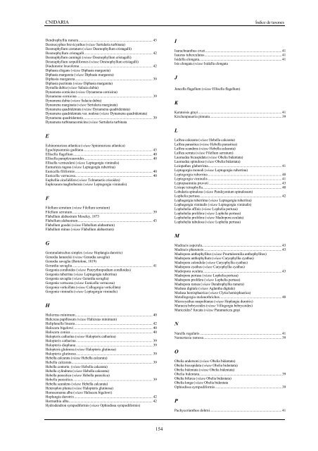 Lista de especies marinas de Canarias 2003. - Interreg Bionatura