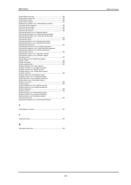 Lista de especies marinas de Canarias 2003. - Interreg Bionatura