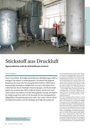 Stickstoff aus Druckluft - Fini Compressors