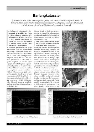 Barlangkataszter - Térinformatika - online