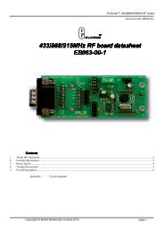 433/868/915MHz RF board datasheet 433/868/915MHz RF ... - Elektor