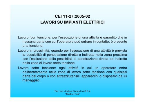 cei 11-27:2005-02 lavori su impianti elettrici - Confindustria Udine