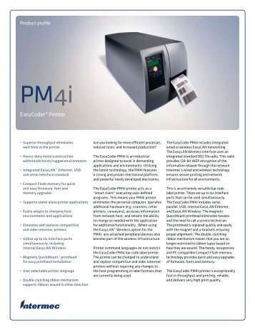 Intermec mid range printer PM4i - Zetes