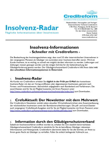 Insolvenz-Radar