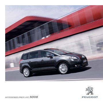 ACCESSORIES PRICE LIST 5008 - Peugeot