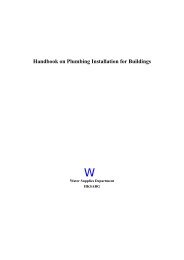 Handbook on Plumbing Installation for Buildings