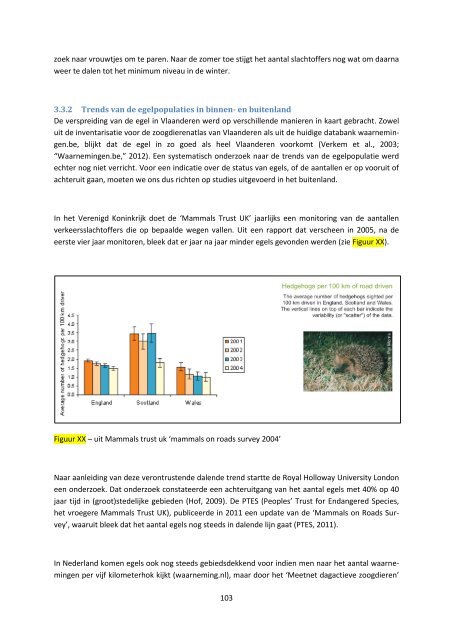 Eindrapport Dieren onder de Wielen - Natuurpunt