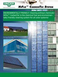 Solar Panel Cleaning Brochure - Parish Maintenance Supply