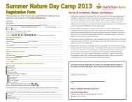 Summer Nature Day Camp 2013 - FortWhyte Alive