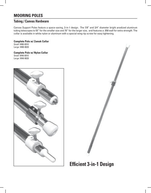 BOAT TOP HARDWARE - Morse Industries