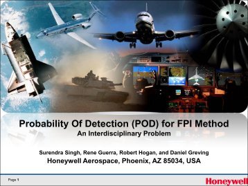Probability Of Detection (POD) for FPI Method