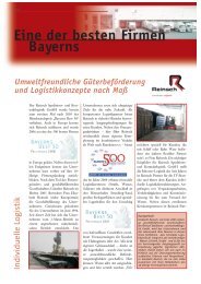 Eine der besten Firmen Bayerns - Reinsch Speditions