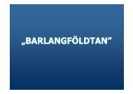 Ö „BARLANGFÖLDTAN”