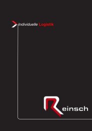 Services und die  Geschichte von Reinsch - Reinsch Speditions