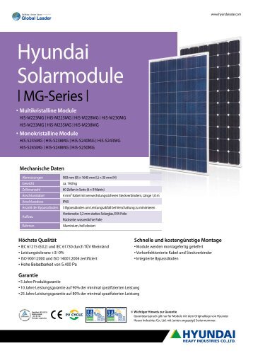 Hyundai Solarmodule - Reimann Solar GmbH