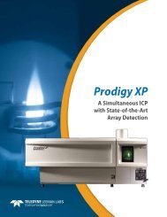 Prodigy XP Brochure - Teledyne Leeman Labs