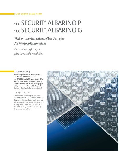 Albarino P Glas - Reimann Solar GmbH