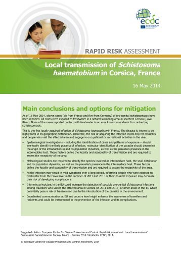 schistosoma-haematobium-risk-assessment-France-Germany