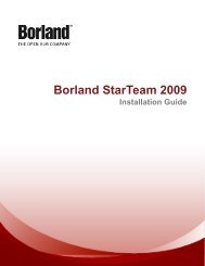 Borland StarTeam 2009 - Borland Technical Publications