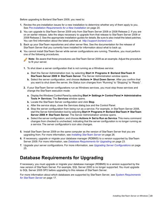 Borland StarTeam 2009 - Borland Technical Publications