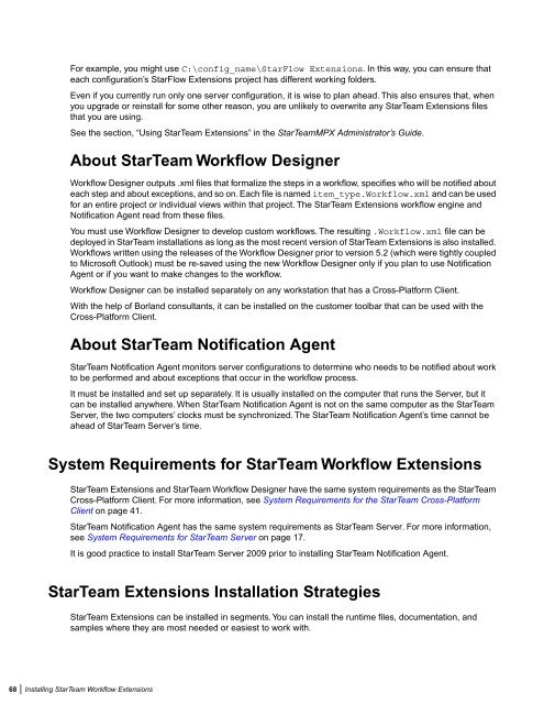 Borland StarTeam 2009 - Borland Technical Publications