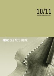 Die Konzerte der Reihe NDR Das Alte Werk hören ... - Al Ayre Español