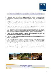 Exchange Student Fact Sheet - Darden School of Business