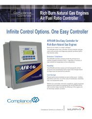 Compliance Controls AFR-64R: Rich-Burn Air/Fuel Ratio Controller ...
