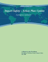 Import Safety - Action Plan Update - HHS Archive