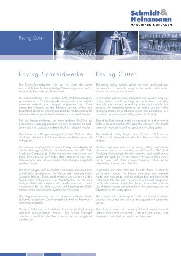 Roving Schneidwerke Roving Cutter - Schmidt & Heinzmann GmbH ...