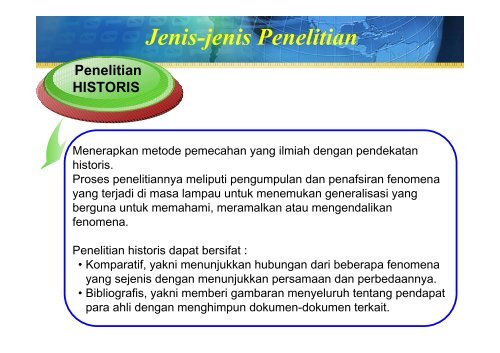 Definisi dan Jenis Penelitian - ITB