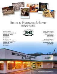 BHS Brochure - Builders' Hardware & Supply