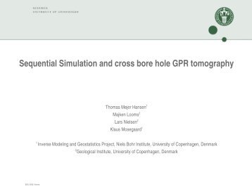 Sequential Simulation and cross bore hole GPR tomography