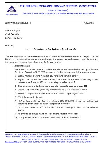 letter to gipsa 040810- Suggestions on Pay Revision - oicoa