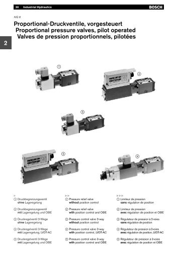 2 Proportional-Druckventile, vorgesteuert ... - Bosch Rexroth